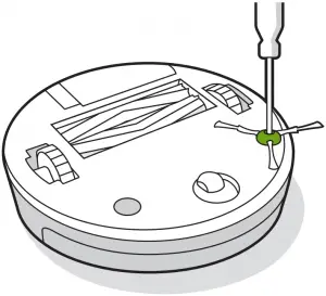Cleaning the Edge-Sweeping Brush