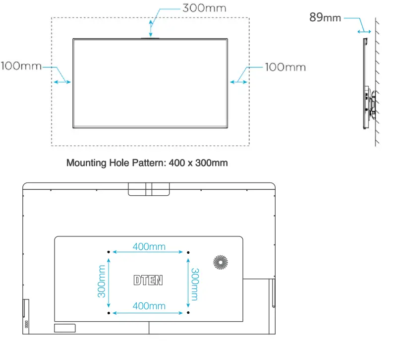 DTEN DB50455 55 Inch Touch Screen fig 4