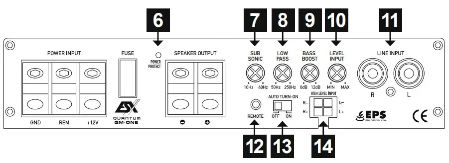 QUANTUM QM ONE Class D Mono Mini Amplifier - figure 4