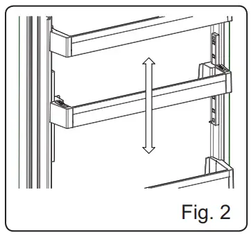 SHARP SJ LC41CHDAE-EU No Frost Refrigerator - Adjustable Door2