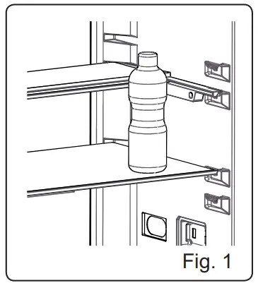 SHARP SJ LC41CHDAE-EU No Frost Refrigerator - Adjustable Glass Shelf