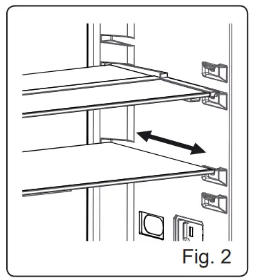 SHARP SJ LC41CHDAE-EU No Frost Refrigerator - Adjustable Glass Shelf2