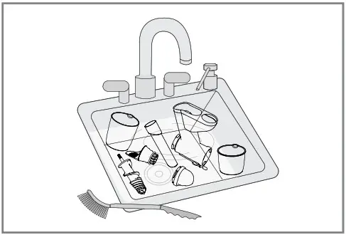 Omega MM400 Cold Press Wide Mouth Juicer - CLEANING 1