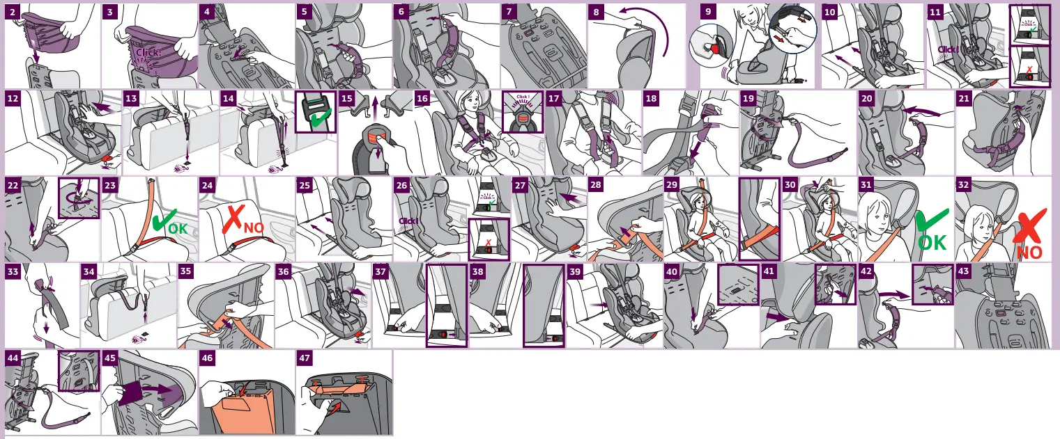 TEAMTEX 051770 Type L18 Type D11 Black Child Car Seat - fig