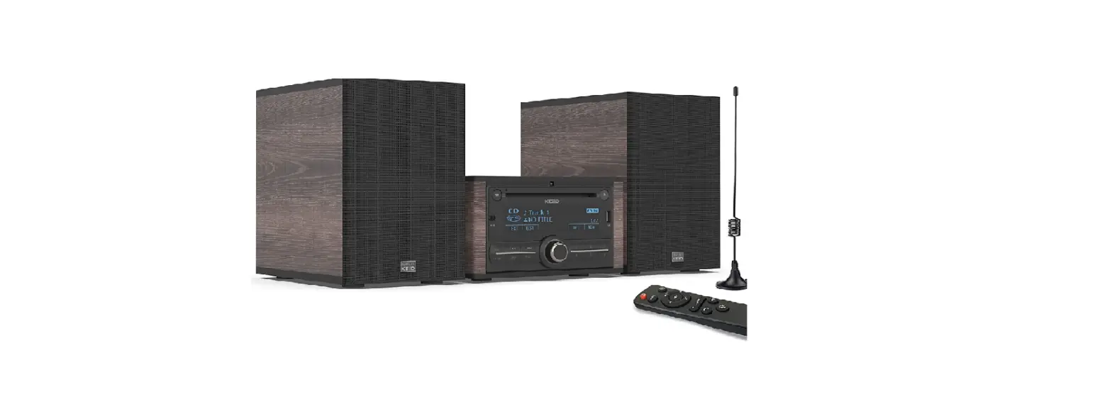 Keiid Bluetooth Stereo Shelf System Retro Cd Players User Guide