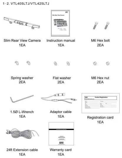 BOYO VTL275LTJ Slim Rear View Camera-fig3