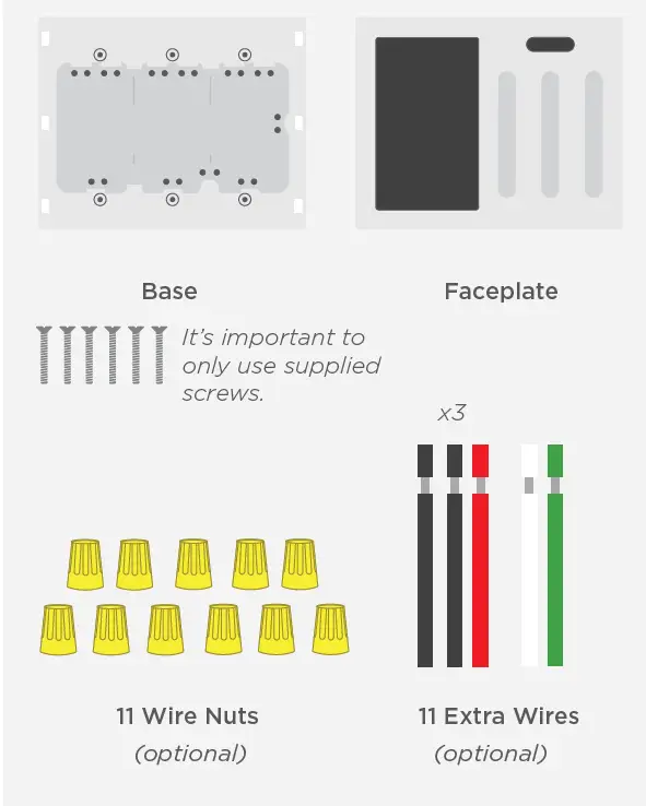 Brilliant BHA120US-WH3 Smart Home 3-Switch Control fig 1