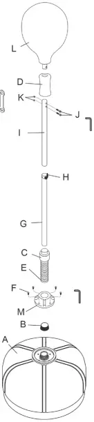 taurus TB-1100 Freestanding Punching Ball-fig2