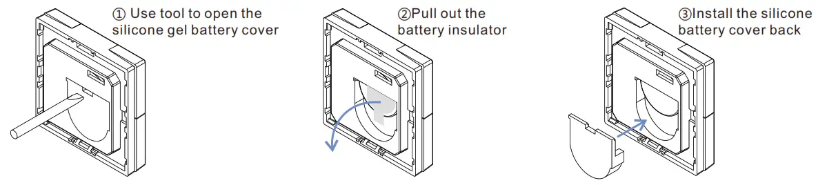 SUNRICHER SR-ZG9001K4-DIM2 70100034 ZigBee Wireless Dimmer Switch - Remove battery insulator
