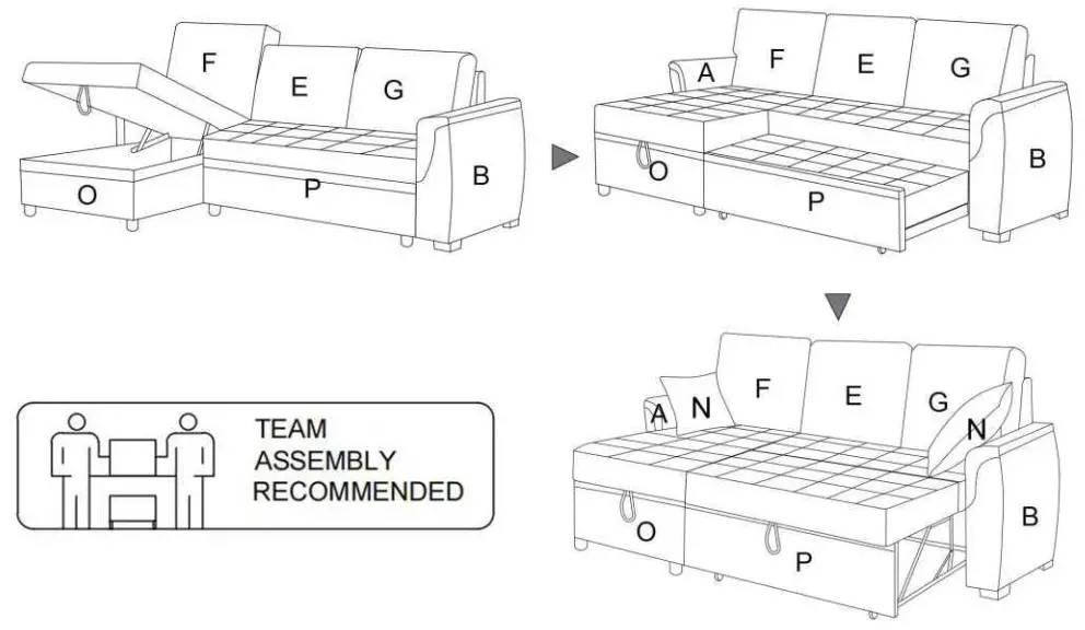 Latitude Run W005311608 2 Piece Linen Storage Sofa Bed - fig 1