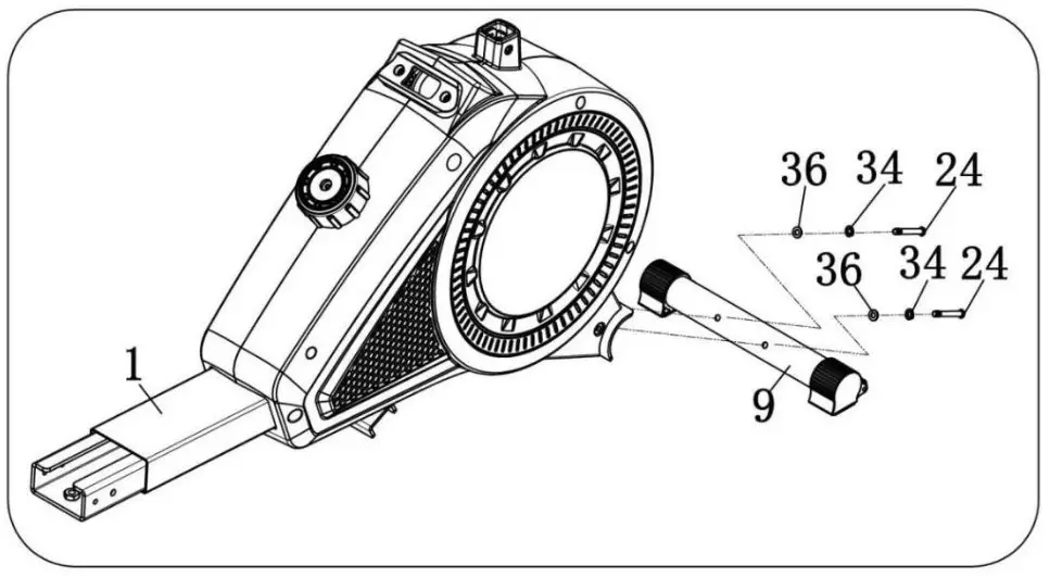 ECHANFIT Magnetic Rowing Machine- INSTALL INSTRUCTIONS