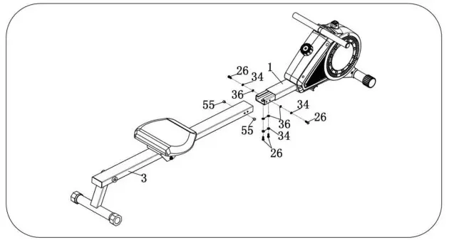 ECHANFIT Magnetic Rowing Machine- STEP 4