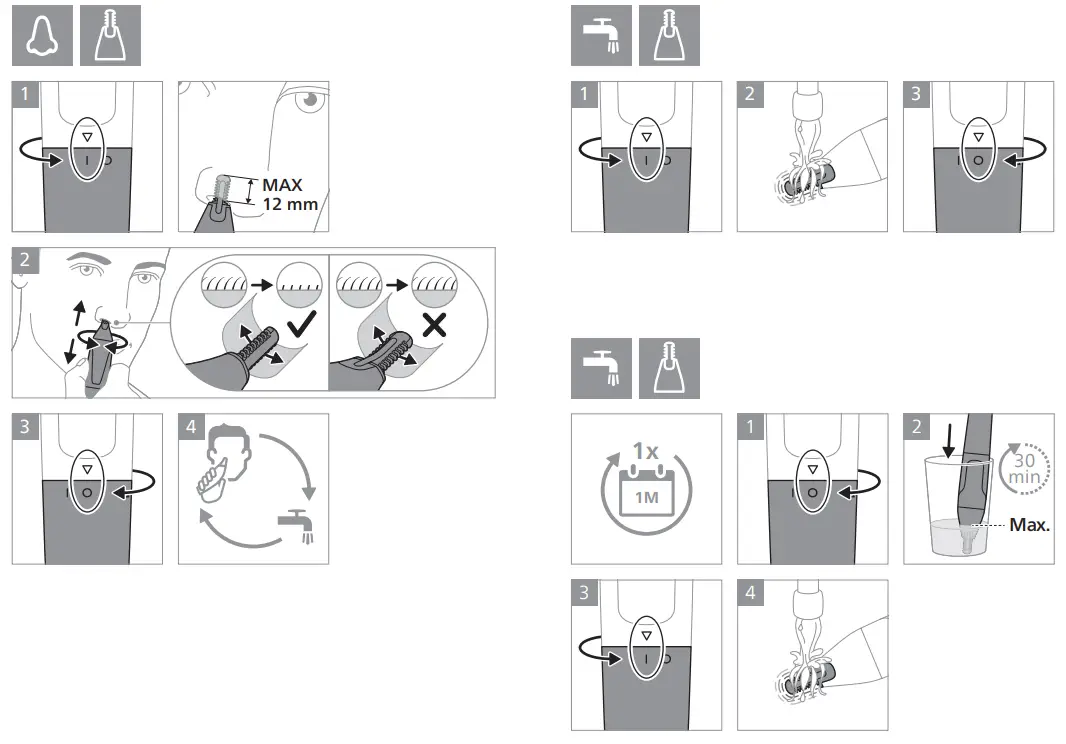 PHILIPS NT1650 Nose and Ear Trimmer - fig 3