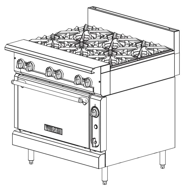 VULCAN V336HC V Series HDR Gas Ranges