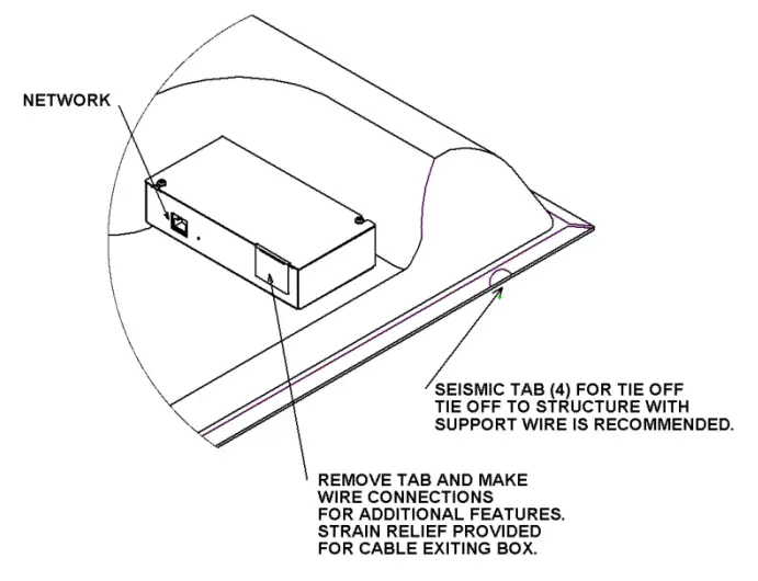 VALCOM VIP 422A SA Lay In Talkback IP Ceiling Speaker - fig 2