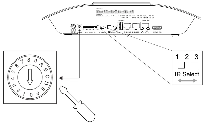BOLIN TECHNOLOGY D412 Dante AV 4K60 HDMI IP PTZ Camera with 12x Optical Zoom-6
