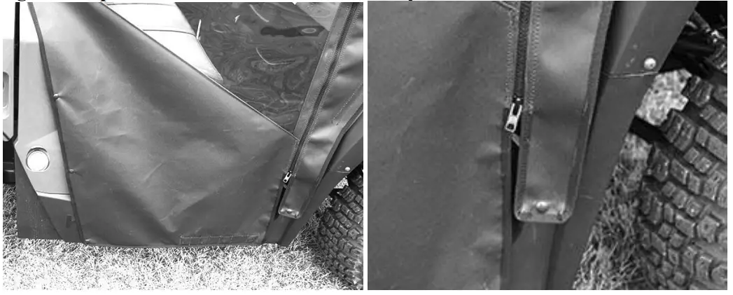 FALCON RIDGE KY 450 FC04 Kymco UXV Full Cab  amp Vent Windshield - Doors 2