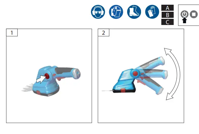 Gude GPS 7 2V-1.5 Li-Ion Garden Care Set - Figure 3
