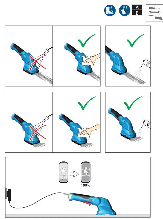 Gude GPS 7 2V-1.5 Li-Ion Garden Care Set - Figure 7