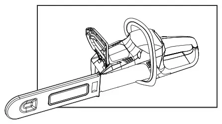 ULINE H-7984 14″ 40V Cordless Chainsaw - Cover