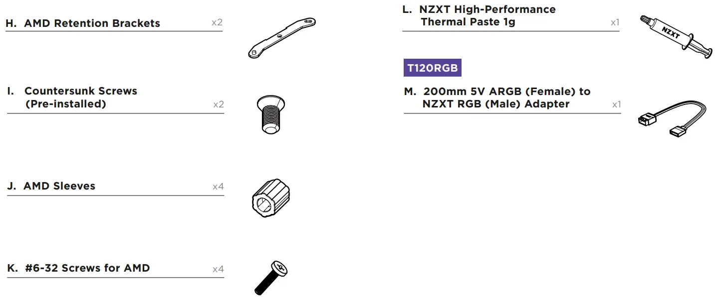 NZXT T120 CPU Air Cooler, T120RGB CPU Air Cooler with RGB-fig3