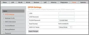 FIG 11 EPON Settings