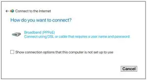 FIG 17 Dial up on a computer
