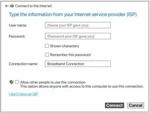 FIG 18 Dial up on a computer