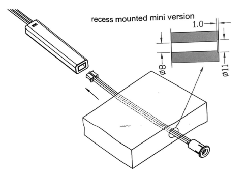 leYTON S-LV-MINI-DS Recessed Sensor Light for Mains Powered Fittings - 1