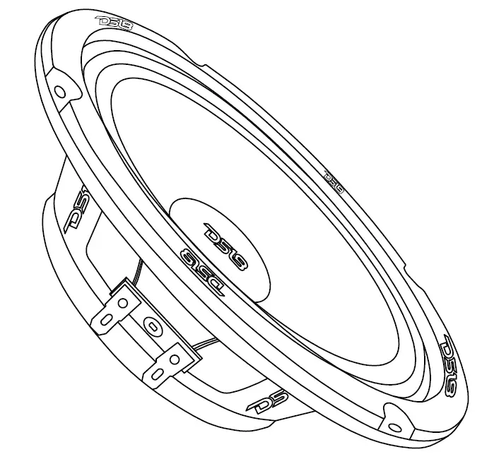 DS18 PRO-NS6 6.5 Inch Mid-Range Loudspeaker with Ultra Slim Neodymium Magnet
