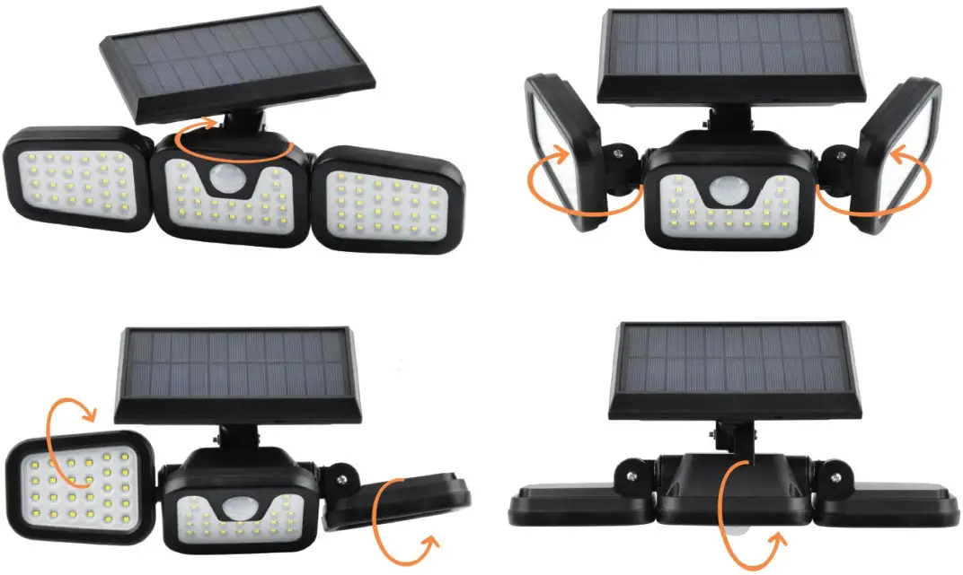 kogan NBBR3HOSMSL 3 Headed Outdoor Solar Motion Sensor Light - Figure 11