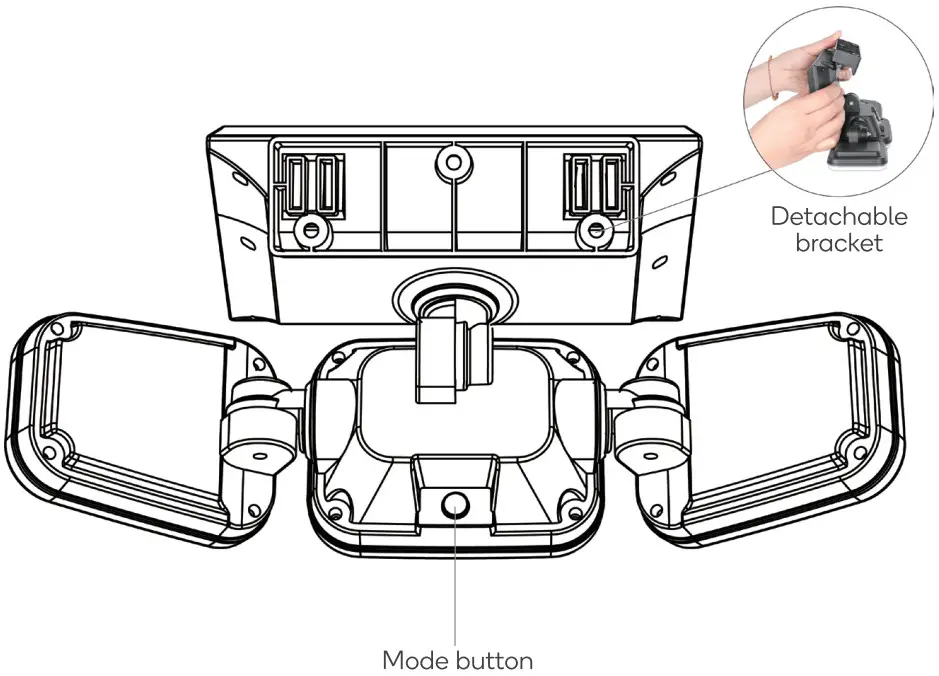 kogan NBBR3HOSMSL 3 Headed Outdoor Solar Motion Sensor Light - Figure 3