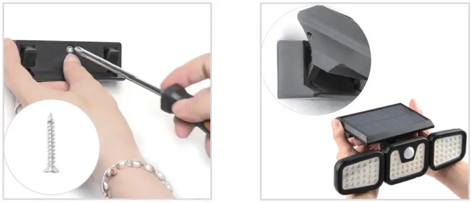 kogan NBBR3HOSMSL 3 Headed Outdoor Solar Motion Sensor Light - Figure 7