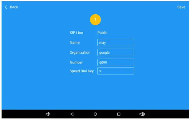 TONMIND SIP-M20 IP Microphone User Manual - How to Add Contacts' Information