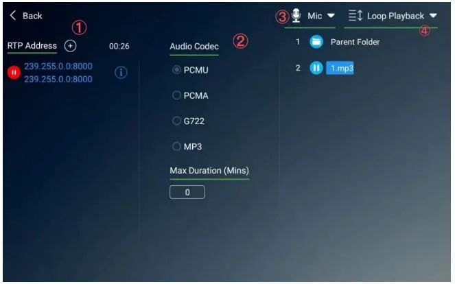 TONMIND SIP-M20 IP Microphone User Manual - RTP Multicast