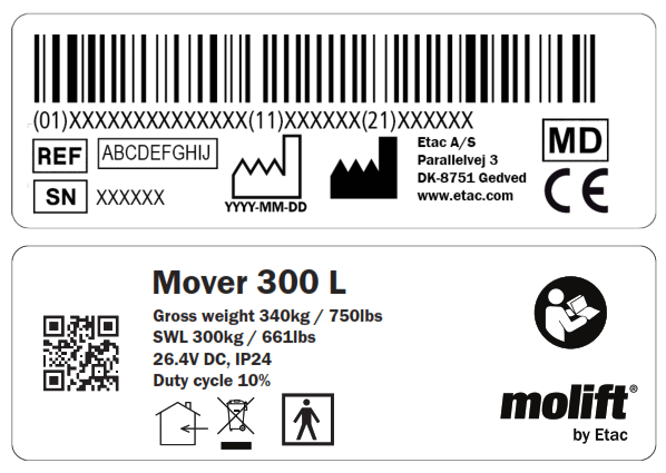 molift Mover 300 Bariatric Patient Hoist - fig 1
