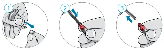 Starkey 19488483997 Receiver In Canal with Earbud - Changing Hear Clear Wax Guards