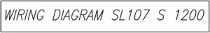 SL 107 S1200 WIRING DIAGRAM 1