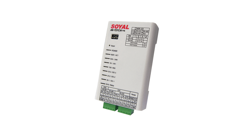 Soyal Ar-727-cm Device Network Server Instruction Manual