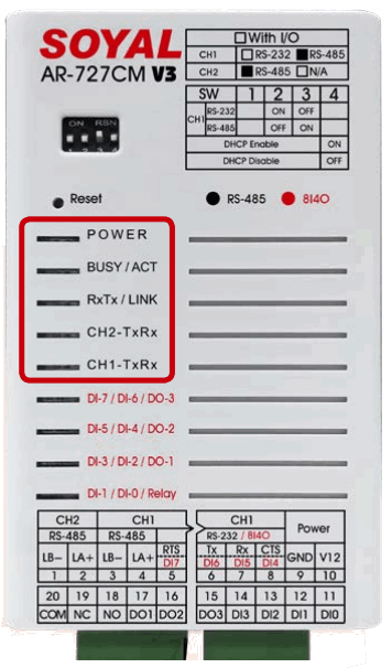 SOYAL AR 727 CM Device Network Server - Indicator