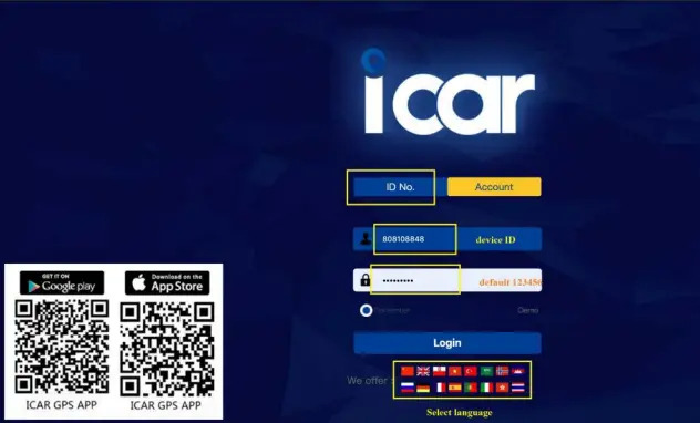 icar IK720 GPS Tracker - IPC login