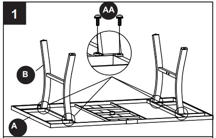 allen roth FTS61523D Rectangle Outdoor Dining Table - fig4