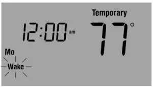 FIG 11 Temporary override of schedule