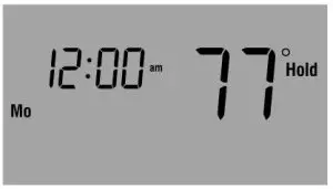 FIG 12 Permanent override of schedule