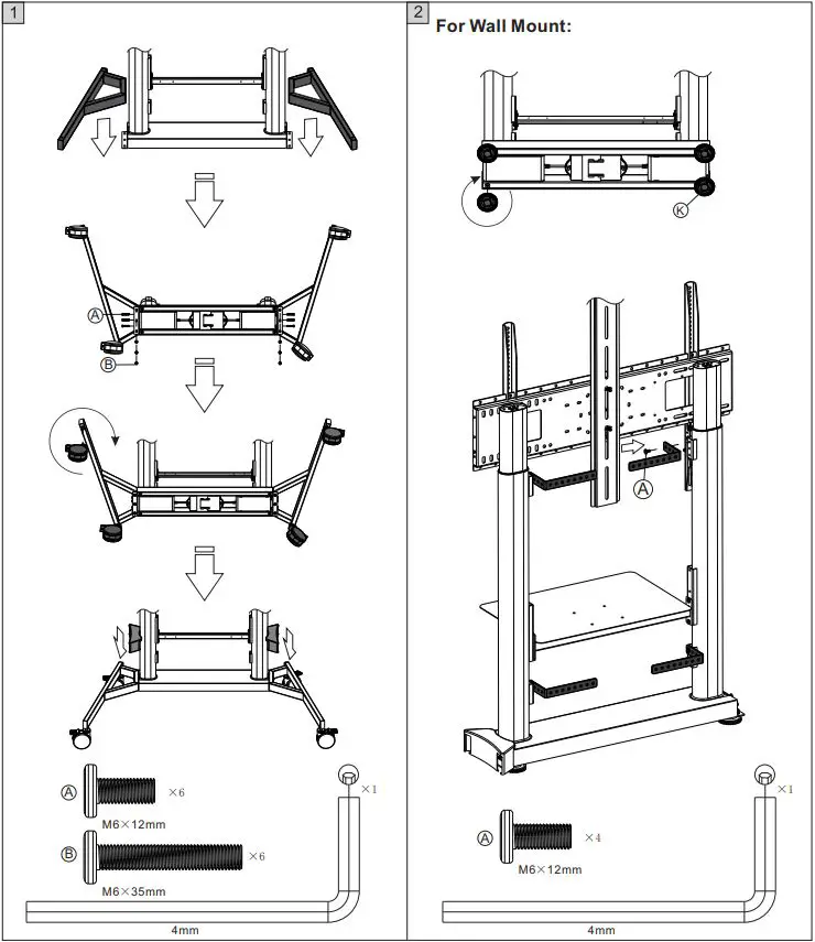 VISION VFM-F25 Height-Adjustable Display User Manual - How to use