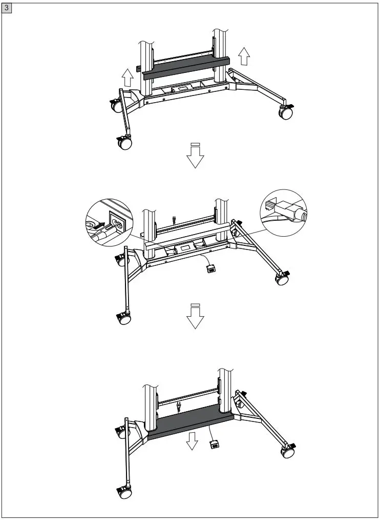 VISION VFM-F25 Height-Adjustable Display User Manual - How to use
