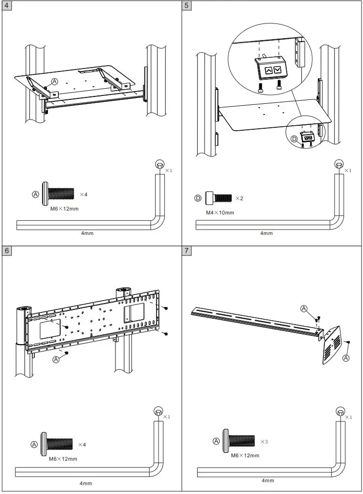 VISION VFM-F25 Height-Adjustable Display User Manual - How to use