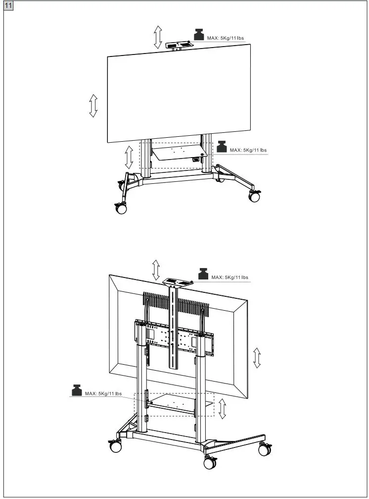 VISION VFM-F25 Height-Adjustable Display User Manual - How to use