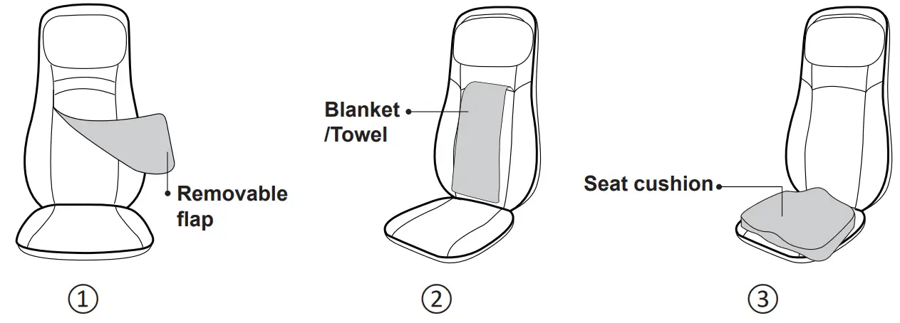 COMFIER CF 2118 Shiatsu Neck and Back Massager with Heat-fig2