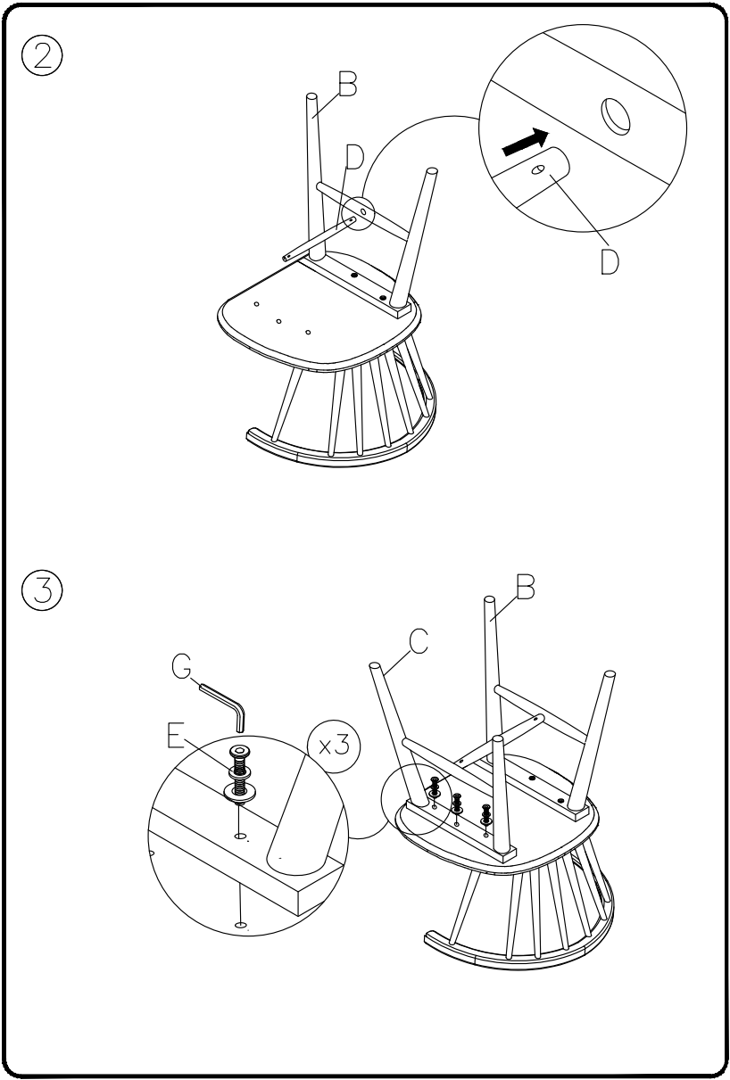 ASHLEY D40601 Otaska Dining Chair - fig 1